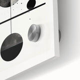 Modern Minimalist Wall Art - Geometric Black and White Abstract Art Print