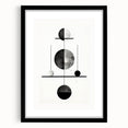 Modern Minimalist Wall Art - Geometric Black and White Abstract Art Print