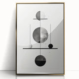 Modern Minimalist Wall Art - Geometric Black and White Abstract Art Print