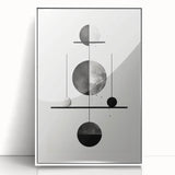 Modern Minimalist Wall Art - Geometric Black and White Abstract Art Print