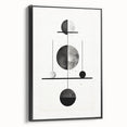 Modern Minimalist Wall Art - Geometric Black and White Abstract Art Print