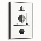 Modern Minimalist Wall Art - Geometric Black and White Abstract Art Print