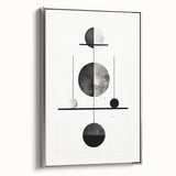 Modern Minimalist Wall Art - Geometric Black and White Abstract Art Print