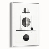 Modern Minimalist Wall Art - Geometric Black and White Abstract Art Print