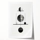 Modern Minimalist Wall Art - Geometric Black and White Abstract Art Print
