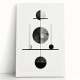 Modern Minimalist Wall Art - Geometric Black and White Abstract Art Print