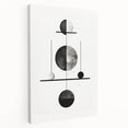 Modern Minimalist Wall Art - Geometric Black and White Abstract Art Print