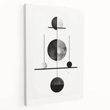 Modern Minimalist Wall Art - Geometric Black and White Abstract Art Print
