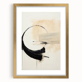 Minimalist Wall Art - Elegant Abstract Circle and Line Design