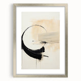 Minimalist Wall Art - Elegant Abstract Circle and Line Design