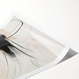 Minimalist Wall Art - Black and White Abstract Line Art for Home Decor