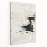 Minimalist Wall Art - Black and White Abstract Line Art for Home Decor