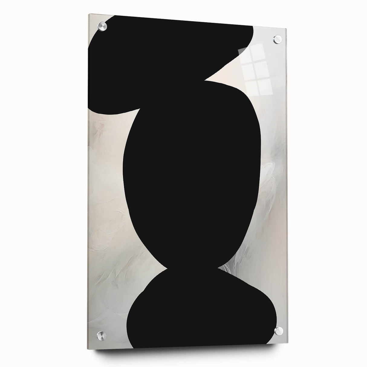 Minimalist Wall Art - Bold Abstract Shapes in Black and White Design