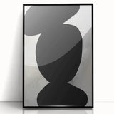 Minimalist Wall Art - Bold Abstract Shapes in Black and White Design