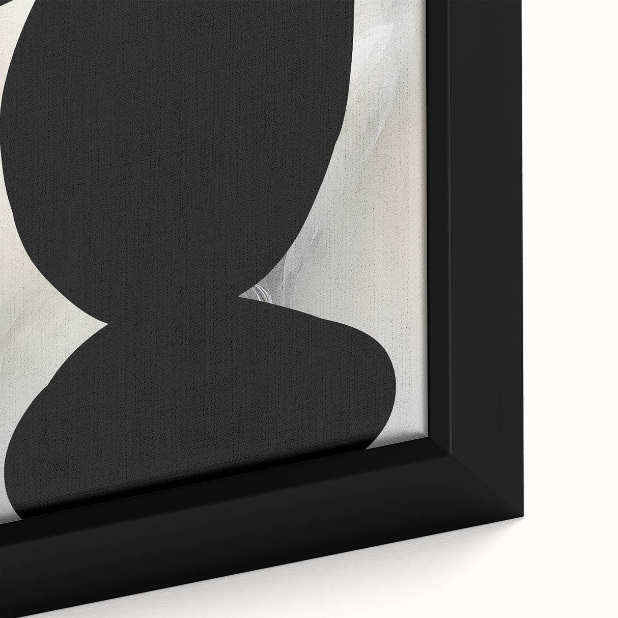 Minimalist Wall Art - Bold Abstract Shapes in Black and White Design