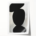 Minimalist Wall Art - Bold Abstract Shapes in Black and White Design