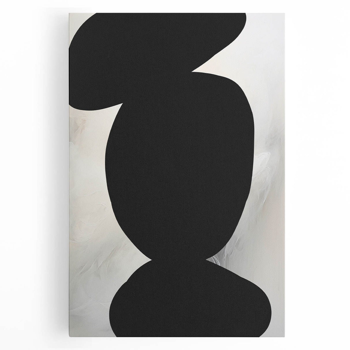 Minimalist Wall Art - Bold Abstract Shapes in Black and White Design