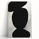 Minimalist Wall Art - Bold Abstract Shapes in Black and White Design