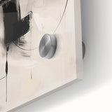 Minimalist Abstract Art - Black and White Modern Line Design for Walls