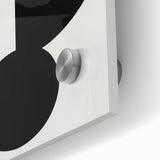 Minimalist Geometric Wall Art - Bold Black and White Abstract Design