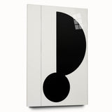 Minimalist Geometric Wall Art - Bold Black and White Abstract Design