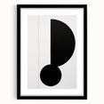 Minimalist Geometric Wall Art - Bold Black and White Abstract Design