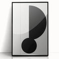 Minimalist Geometric Wall Art - Bold Black and White Abstract Design