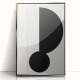 Minimalist Geometric Wall Art - Bold Black and White Abstract Design