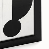 Minimalist Geometric Wall Art - Bold Black and White Abstract Design