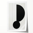 Minimalist Geometric Wall Art - Bold Black and White Abstract Design