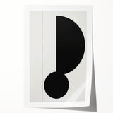Minimalist Geometric Wall Art - Bold Black and White Abstract Design