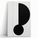 Minimalist Geometric Wall Art - Bold Black and White Abstract Design