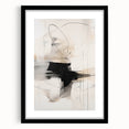 Modern Minimalist Wall Art - Abstract Black and White Line Design