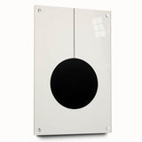 Minimalist Wall Art - Bold Black Circle on White Background Design