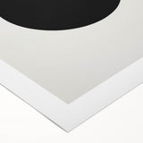 Minimalist Wall Art - Bold Black Circle on White Background Design