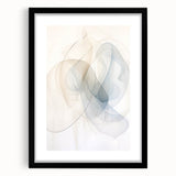 Minimalist Abstract Wall Art - Soft Flowing Lines in Neutral Tones