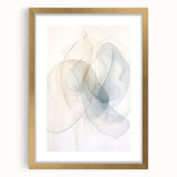 Minimalist Abstract Wall Art - Soft Flowing Lines in Neutral Tones