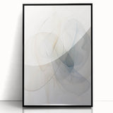 Minimalist Abstract Wall Art - Soft Flowing Lines in Neutral Tones