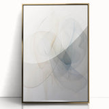 Minimalist Abstract Wall Art - Soft Flowing Lines in Neutral Tones