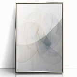 Minimalist Abstract Wall Art - Soft Flowing Lines in Neutral Tones