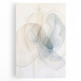 Minimalist Abstract Wall Art - Soft Flowing Lines in Neutral Tones