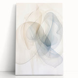Minimalist Abstract Wall Art - Soft Flowing Lines in Neutral Tones