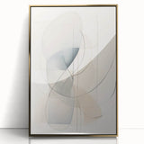 Minimalist Abstract Wall Art - Soft Curved Lines in Neutral Hues