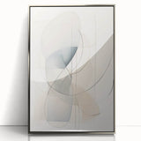 Minimalist Abstract Wall Art - Soft Curved Lines in Neutral Hues