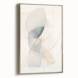 Minimalist Abstract Wall Art - Soft Curved Lines in Neutral Hues