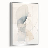 Minimalist Abstract Wall Art - Soft Curved Lines in Neutral Hues
