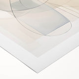 Minimalist Abstract Wall Art - Soft Curved Lines in Neutral Hues