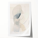 Minimalist Abstract Wall Art - Soft Curved Lines in Neutral Hues