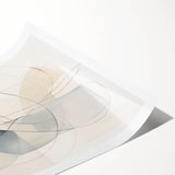 Minimalist Abstract Wall Art - Soft Curved Lines in Neutral Hues