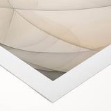 Minimalist Abstract Wall Art - Soft Curves in Neutral Beige and Gray